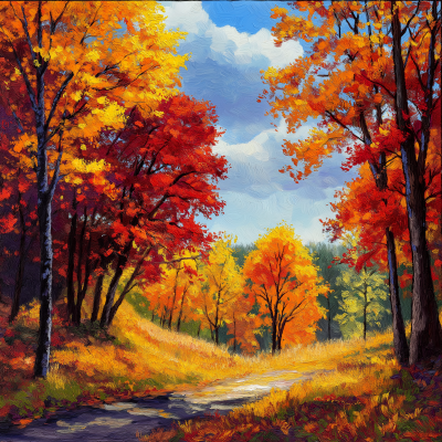 Vibrant Fall Landscape