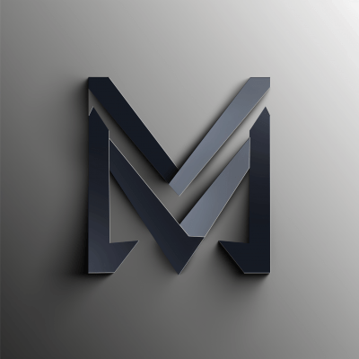 Geometric Interlocking Letters Logo