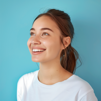 Happy Patient in Dental Clinic