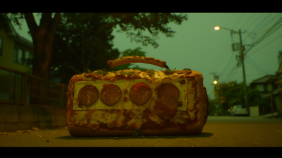 Pizza Boombox Sculpture