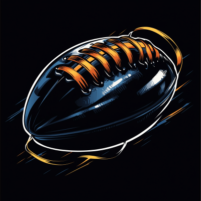 American Football with Laces