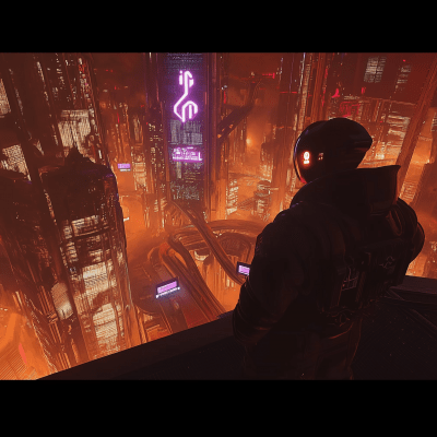 Neon City Concept Art