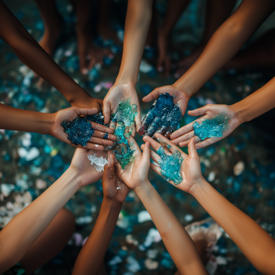 Colorful Plastic Hands