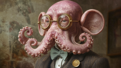 Friendly Octopus Scientist