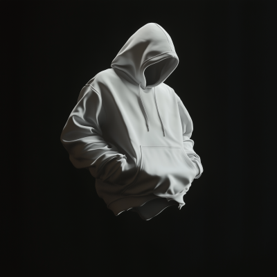 White Hoodie Floating in the Air