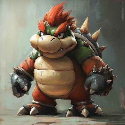 Bowser-inspired Illustration