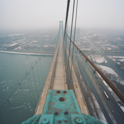 Top View of Suspension Bridge