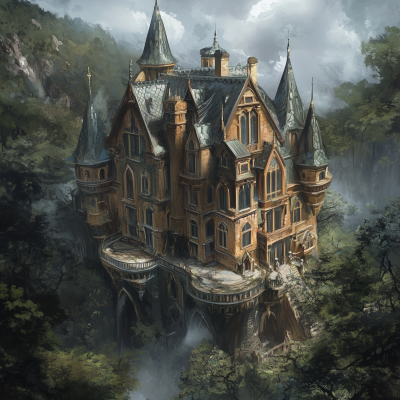 Mordenkainen’s Magnificent Mansion Spell Illustration