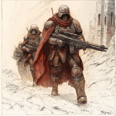 Imperial Guard in John Blanche Style