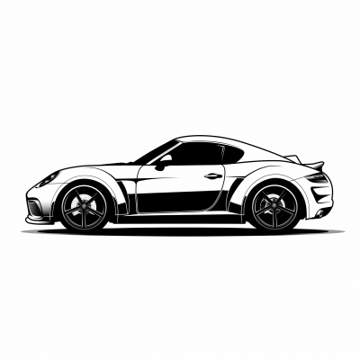 Car Silhouette Minimalist Logo