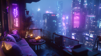 Cozy Cyberpunk Loft