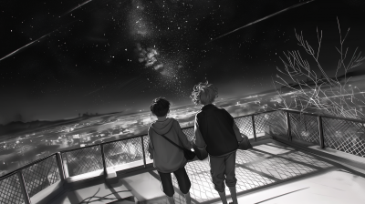 Manga Rooftop Stargazing