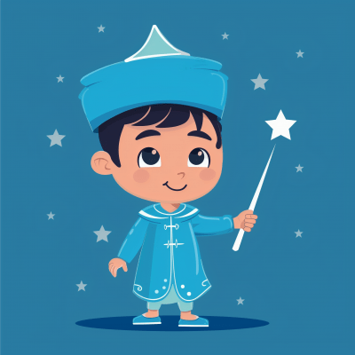 Turkish Sünnet Boy Cartoon Character Vector Design