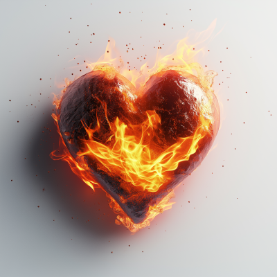 Burning 3D Heart