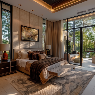 Luxury Home Bedroom on Golf Estate