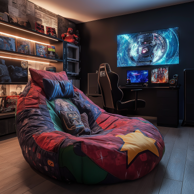 Gaming Bean Bag in Gaming Room