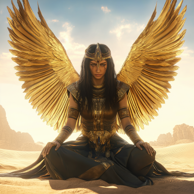 Isis Goddess in the Desert