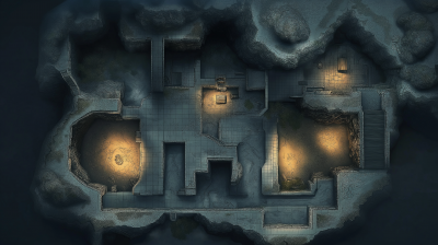 Underground Base Blueprint Map Plan