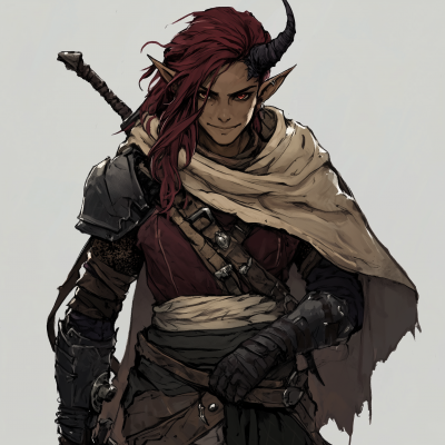 Dungeons and Dragons Rogue Class Psionic Character Illustration