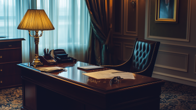 Luxury Hotel Room Desk