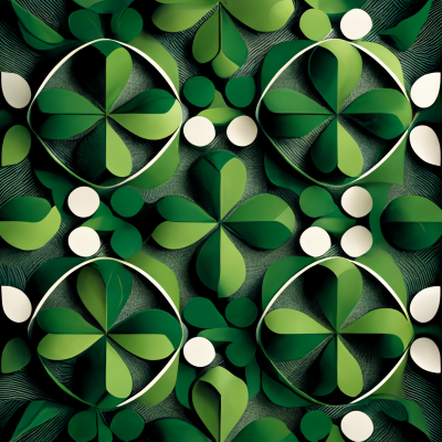 Green Geometric Pattern