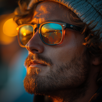 Man Wearing Sunglasses