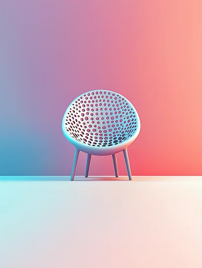 Futuristic Glowing Chair