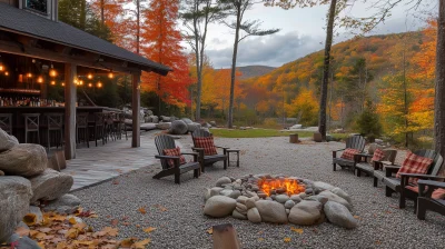 Autumn Bar in White Mountains, New Hampshire