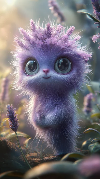 Cartoon Lavender Character