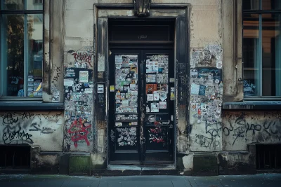 Graffiti Door in Berlin