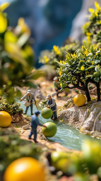 Farmers Harvesting Honey Pomelo