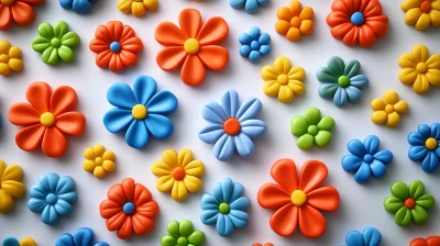 Colorful Plasticine Marguerite