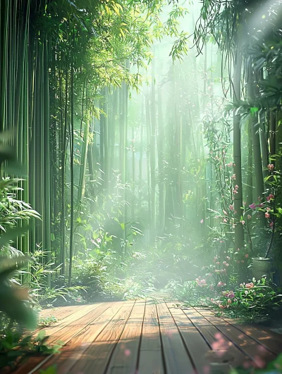 Bamboo Forest Curtain