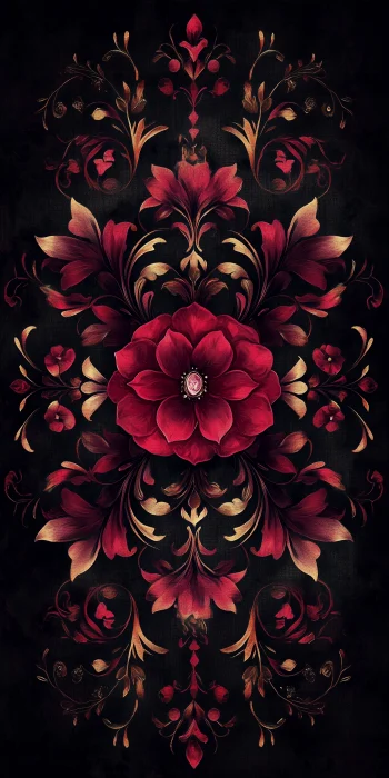 European Floral Pattern Design