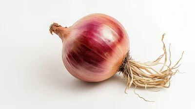 Onion on White Background