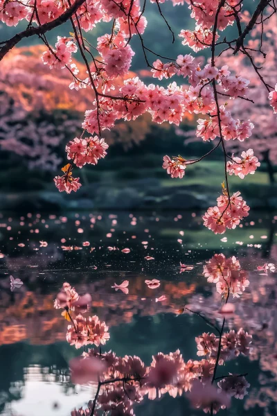 Cherry Blossoms in Kyoto Garden