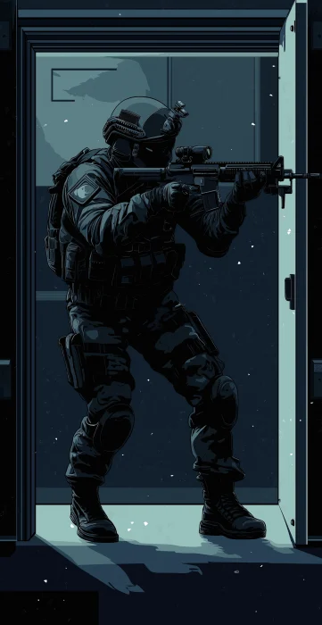 Tactical Soldier Illustration