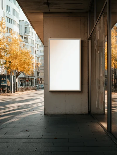 Empty Billboard in Berlin