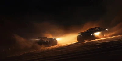 Futuristic Desert Racing