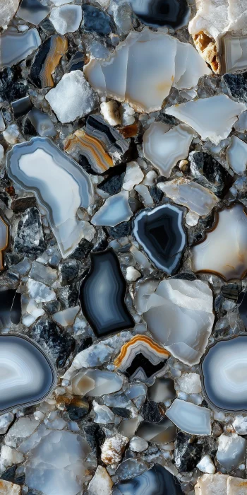 Shiny Agate Stone Surface