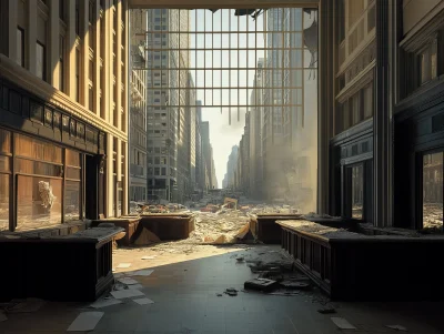 Apocalyptic Lobby Scene