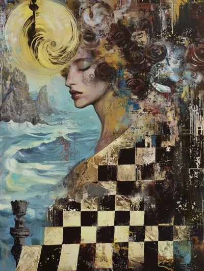 Surreal Chess Landscape