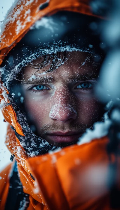 Polar Explorer in a Snowstorm