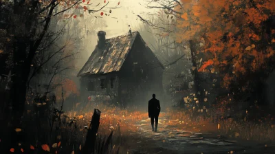 Concept Art of a Man Walking