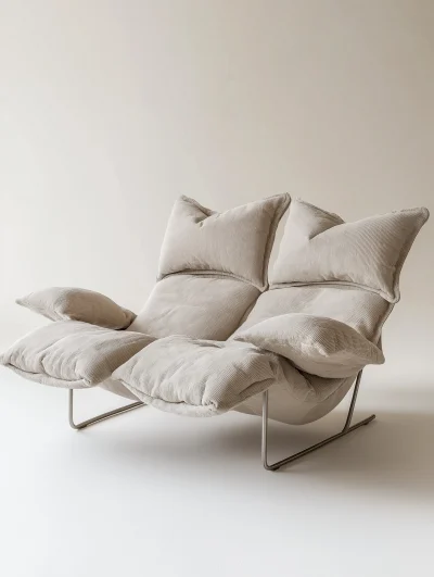 Minimalist Double Seater Reclining Chair