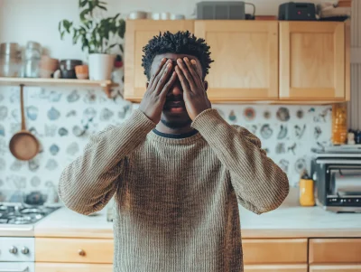 Playful Dad in the Kitchen