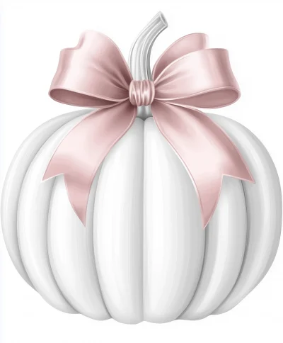 Cute Pumpkin with Bow