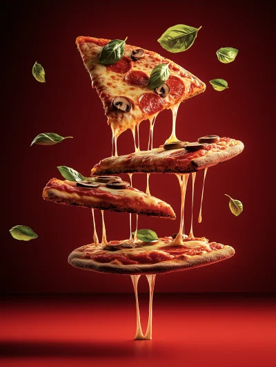 Delicious Pizza Slice Toss