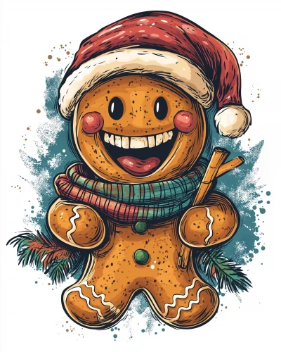 Gingerbread Man Graphic Design