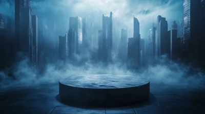 Futuristic Circular Podium